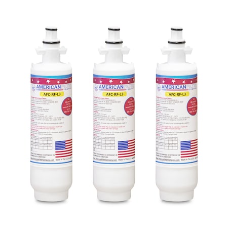American Filter Co Kenmore 46-9690 Comparable Refrigerator Water Filters (made by Model number AFCAFC-RF-L3), 3PK 46-9690-OPFL3-RF300-3-68759